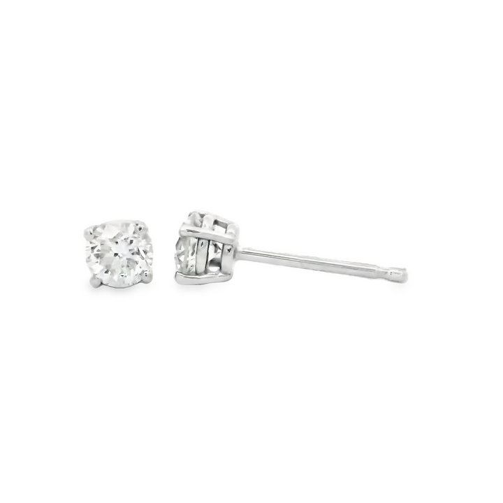 Solitaire Stud Pair 0,20ct | 18Kt Gold Earrings | Marquisse Jewelry