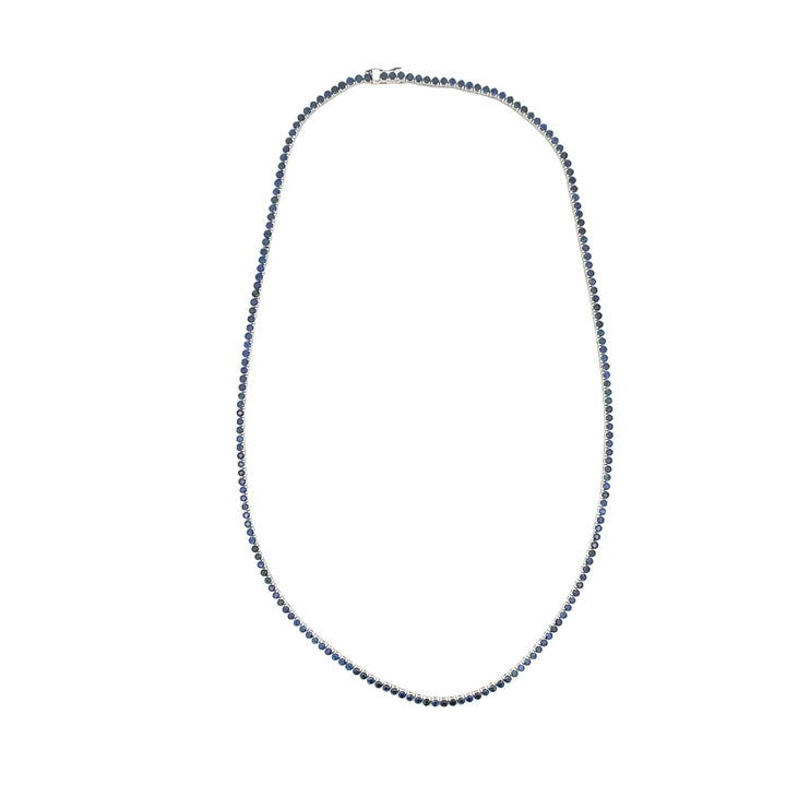 Tennis Necklace Sapphire | 18kt Gold Necklaces | Marquisse Jewelry