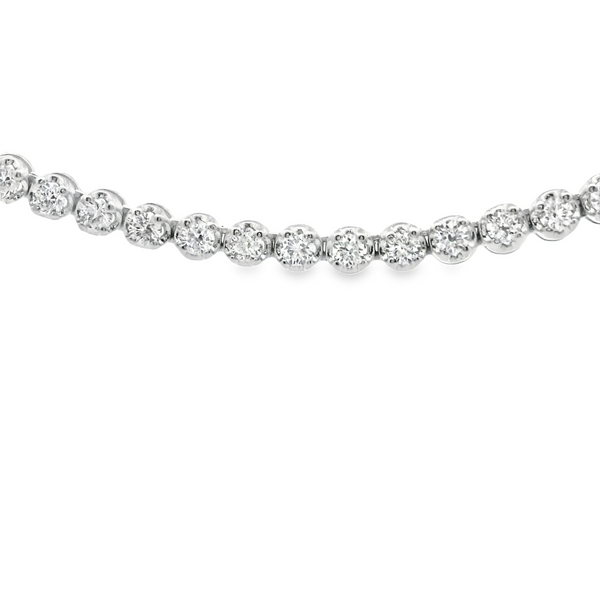 Tennis Necklace Diamond 3 ct straight | 18kt Gold Necklaces | Marquisse Jewelry