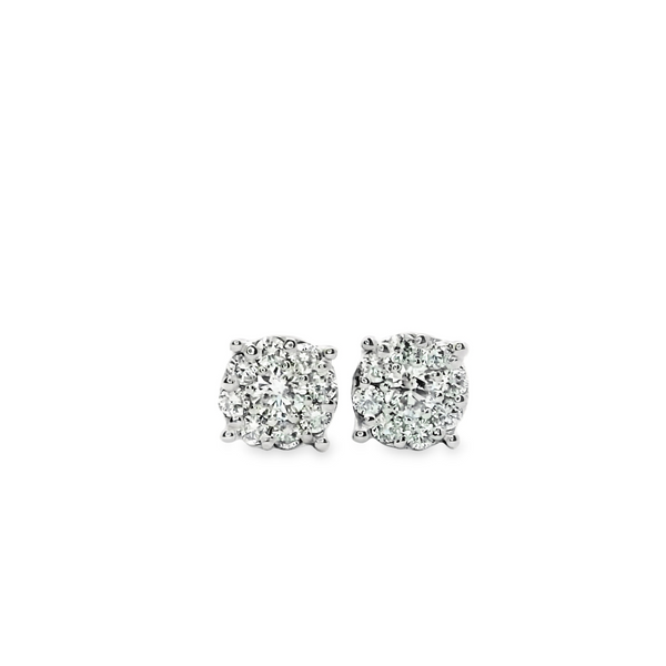 Magnified Diamonds S (mm) | 18Kt Gold Earrings | Marquisse Jewelry