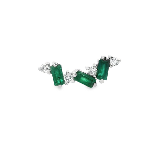 Tokio Diamonds & Emeralds Earring
