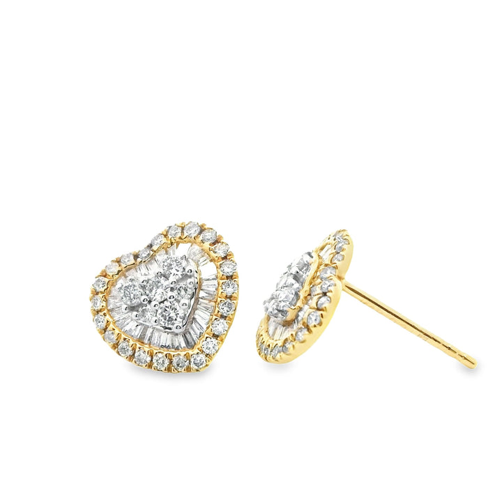Alexa Heart | 18Kt Gold Earrings | Marquisse Jewelry