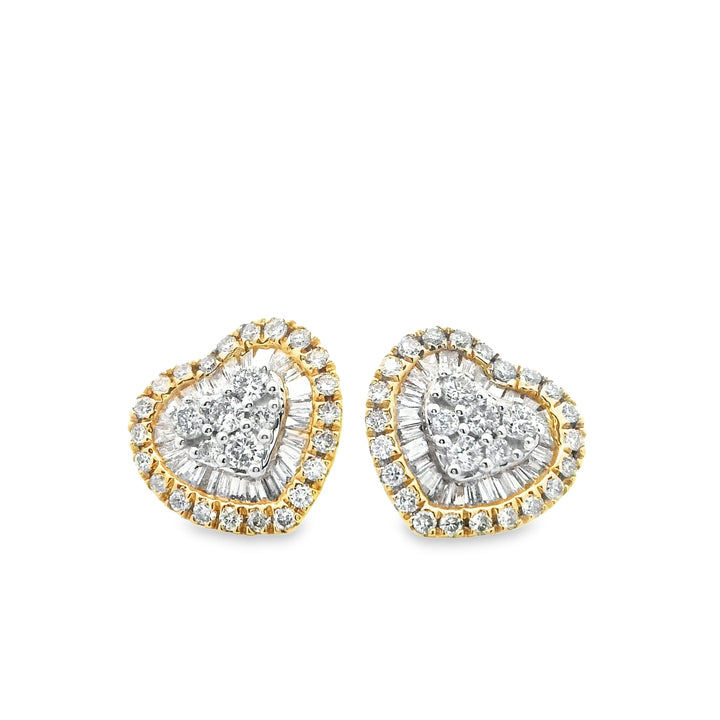Alexa Heart | 18Kt Gold Earrings | Marquisse Jewelry