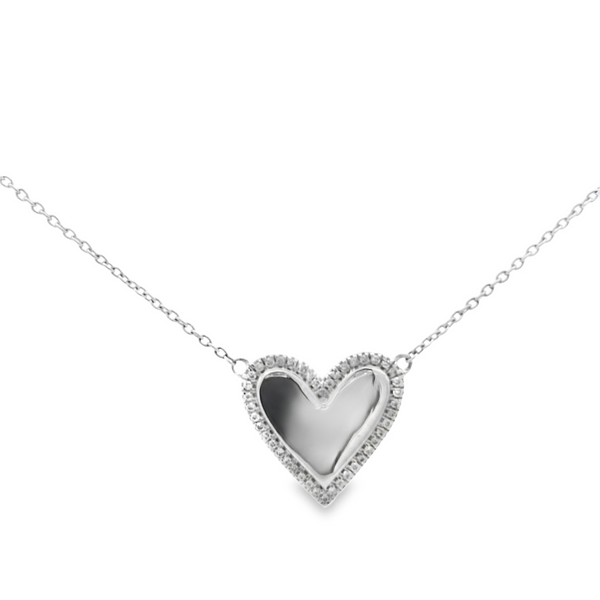 Heart Medal with Diamond Halo