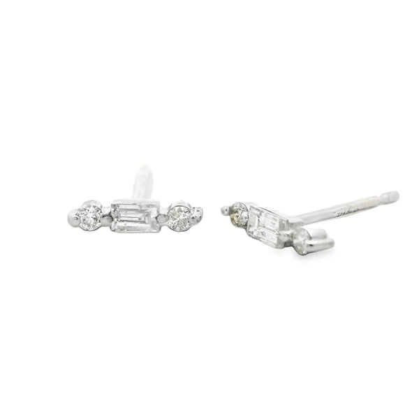 Diamond Baguette Individual Earring