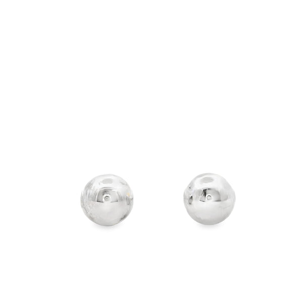 Circle White Gold Earrigns