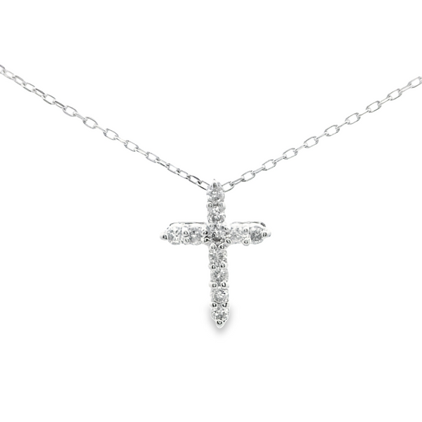 Dije de Cruz con Diamante