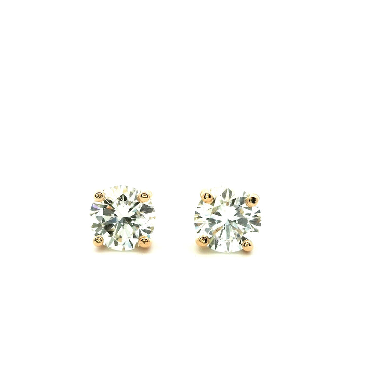 Solitaire Diamond Studs | Gold Earrings | Marquisse Jewelry