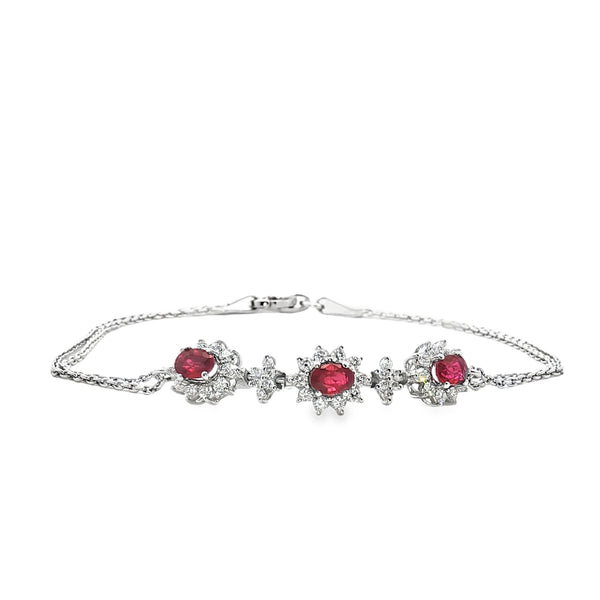 Pulsera Siena de Rubí y Diamante