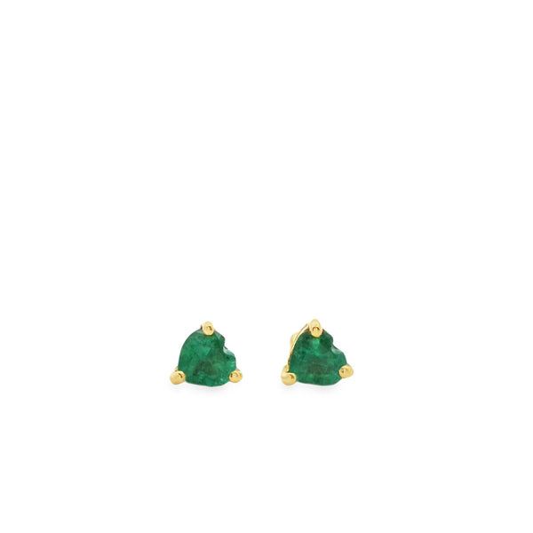 Emerald Heart Small Stud