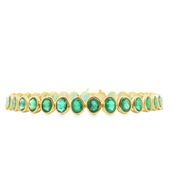 Emerald Oval Tennis Bracelet