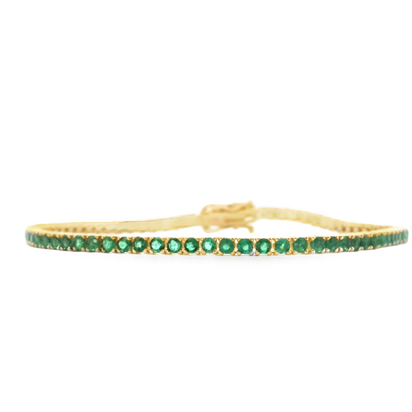 Emerald Tennis 3ct Bracelet