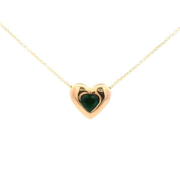 Heart Emerald Pendant