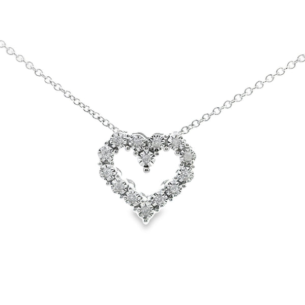 Heart Diamond Ilussion Pendant