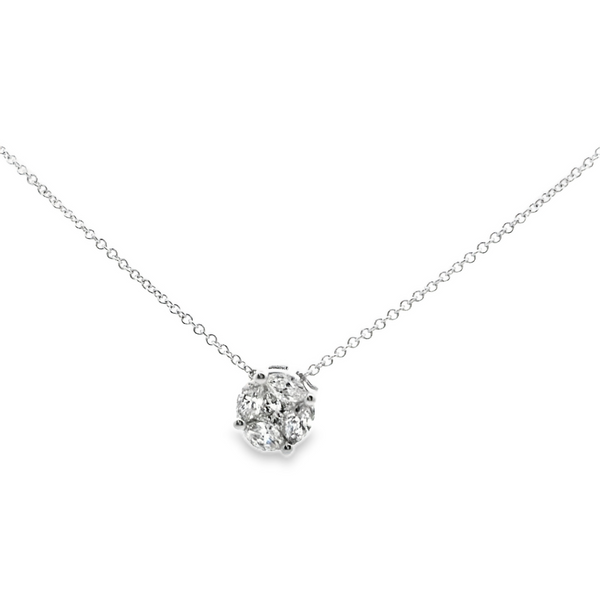 Marquise Diamond Ilussion Pendant