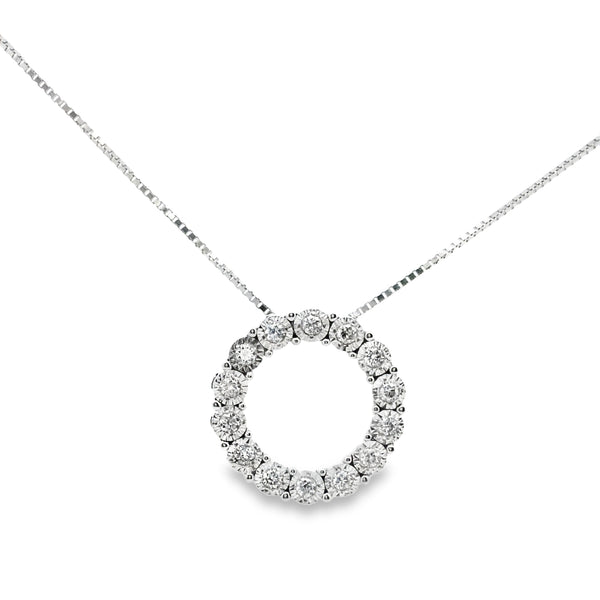 Dije Circular Ilusión de Diamante