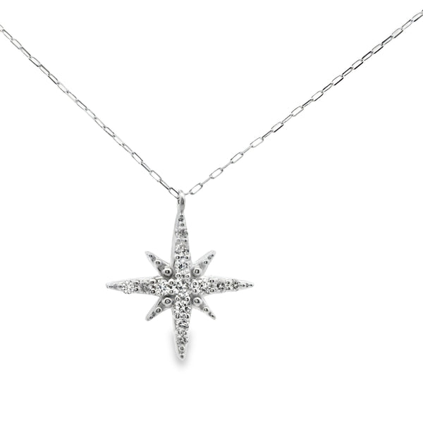 Dije de Estrella de Diamantes Grande