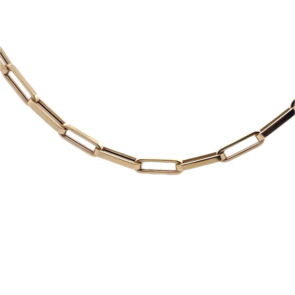 Paperclip Necklace 14k Yellow Gold