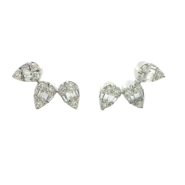 Aretes de Diamantes en Forma de Pera 