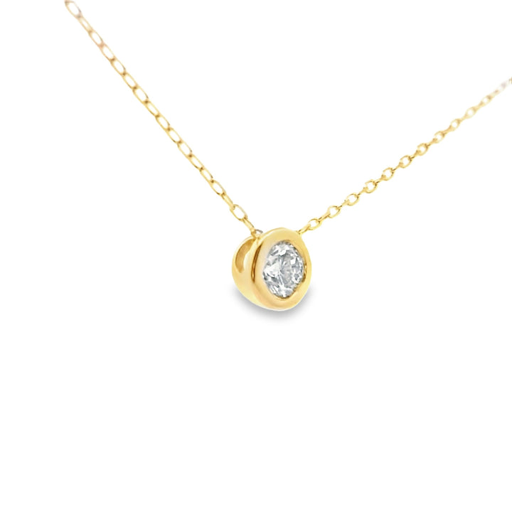 Diamond Bezel White Gold Necklaces | Marquisse Jewelry