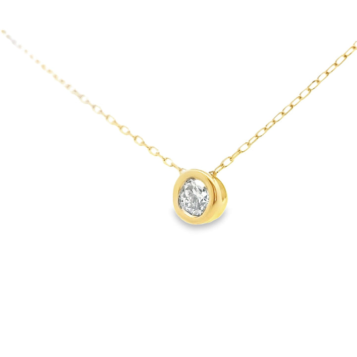 Diamond Bezel White Gold Necklaces | Marquisse Jewelry