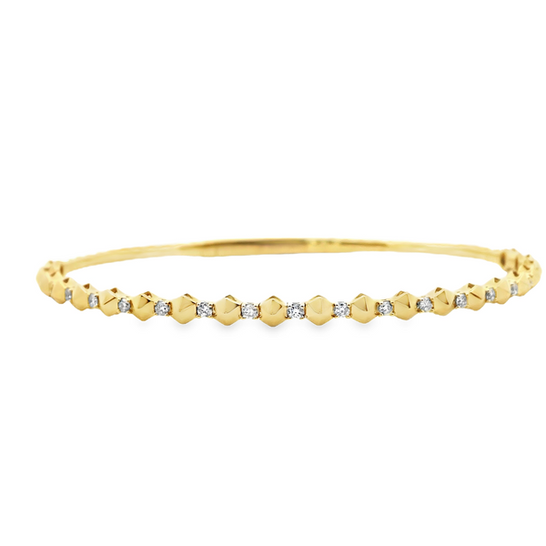 Pryramid Diamond Bangle