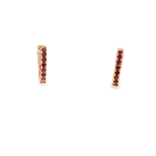 Ruby Individual Petite Hoops