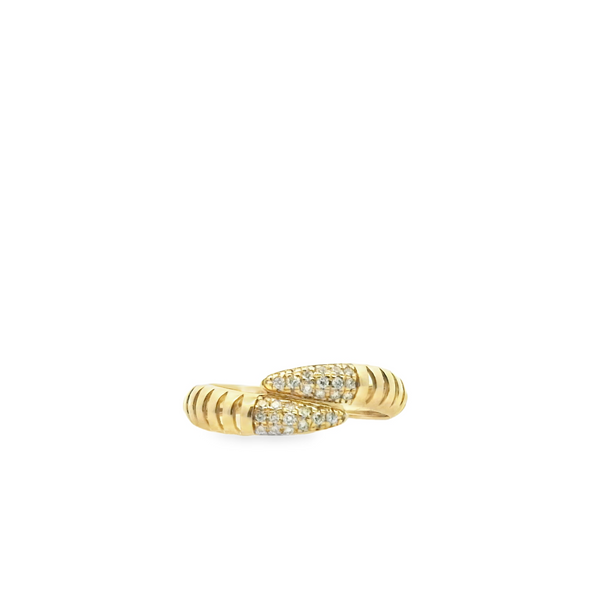 Anillo de serpiente con doble con Diamantes