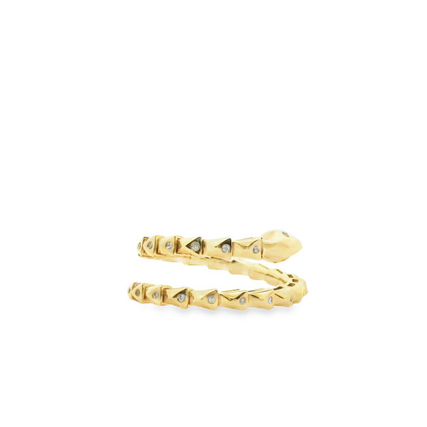 Snake Flexible Diamond Ring