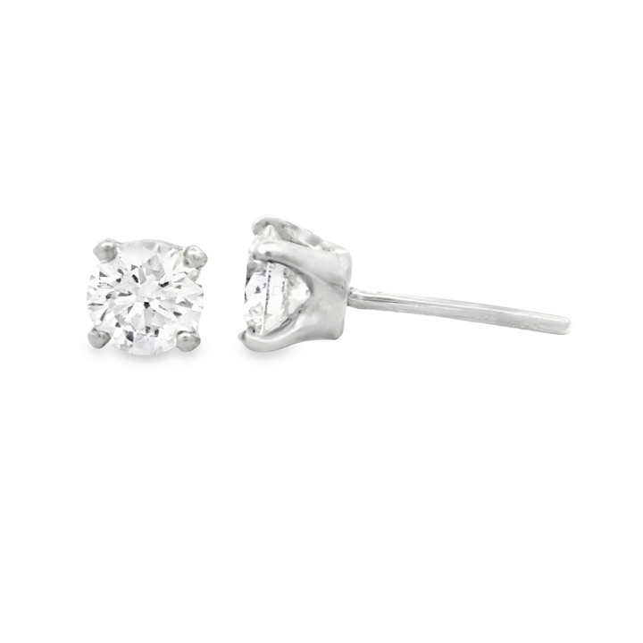 Solitaire Diamond Studs | Gold Earrings | Marquisse Jewelry