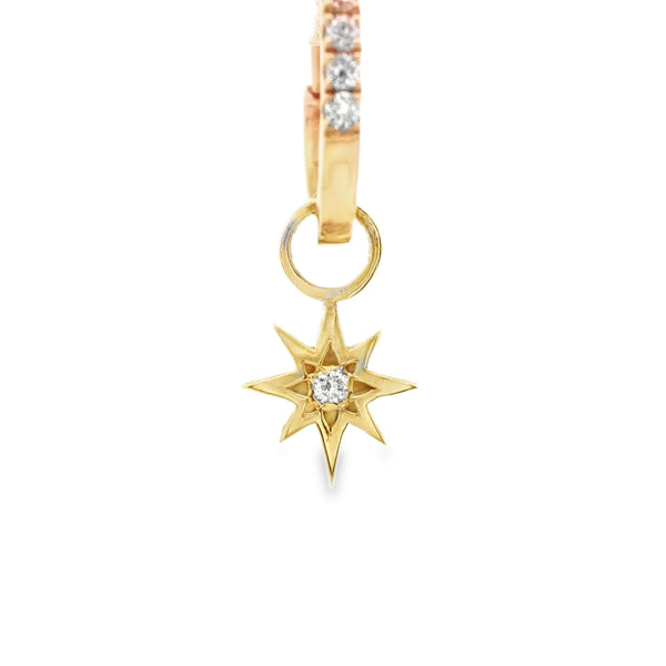 Charm para Candonga de Estrella con Diamante