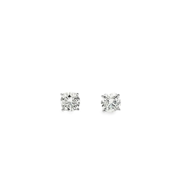 Solitaire Studs  | Gold Earrings | Marquisse Jewelry