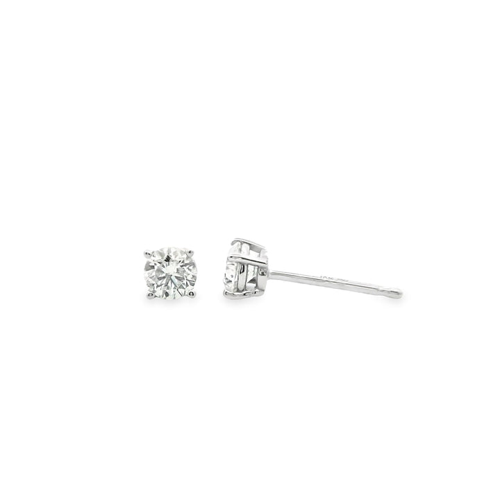 Solitaire Studs  | Gold Earrings | Marquisse Jewelry