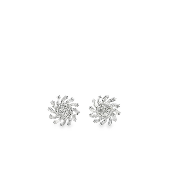 Swirl Diamond Earrings