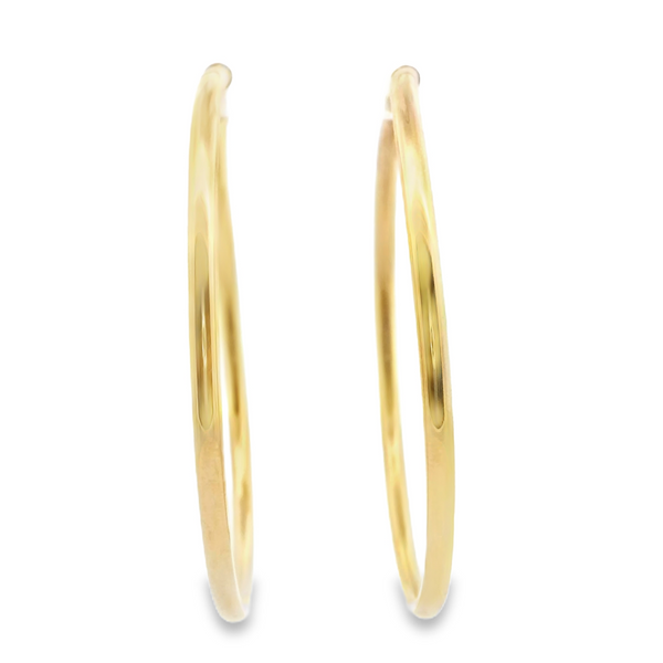 Yellow Gold Large Hoops