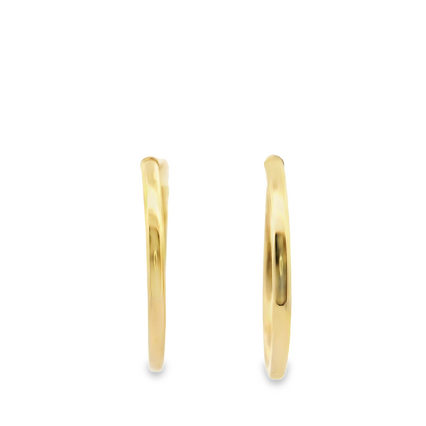 Yellow Gold Medium Hoops