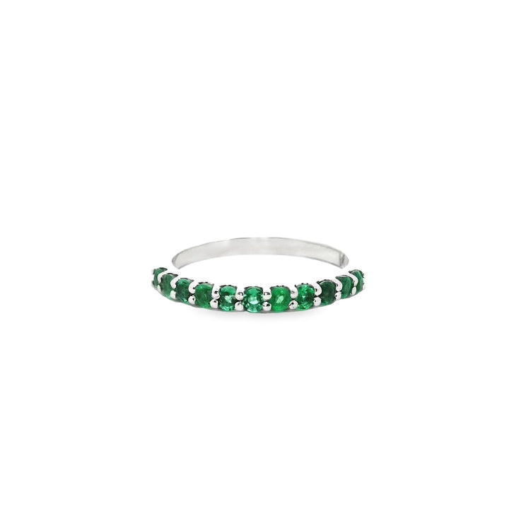 Emerald pave ring | Gold Rings | Marquisse Jewelry