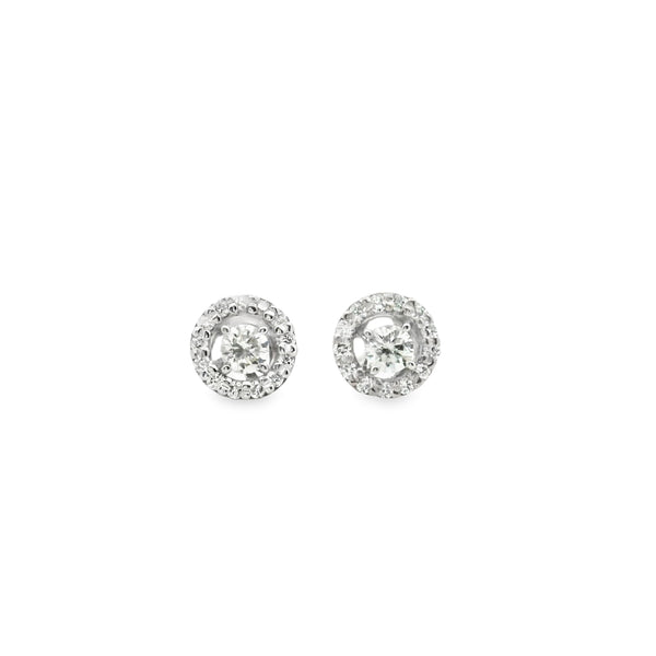 Circle Halo Removable Small Jackets Classic Earring