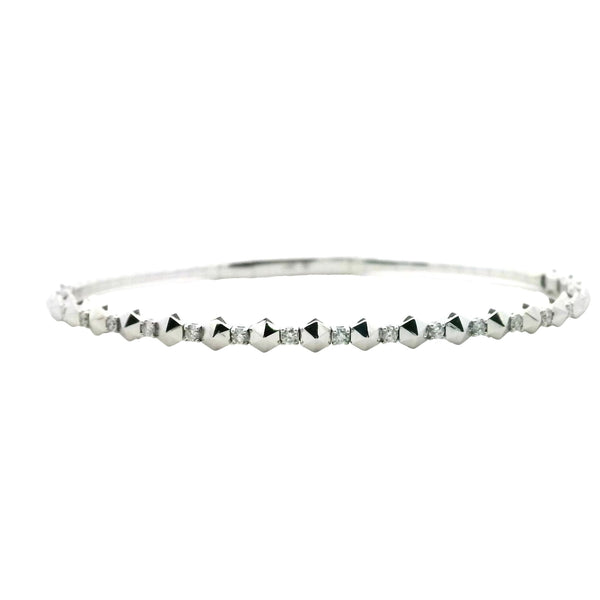 Pryramid Diamond Bangle