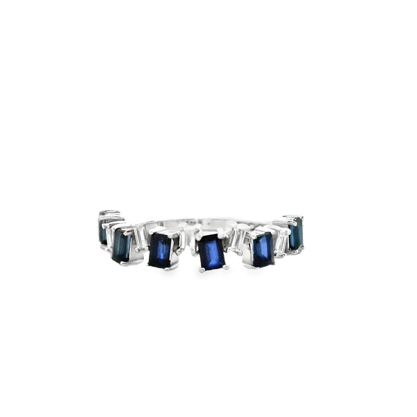 Anillo Mirelle de Zafiros y Diamantes