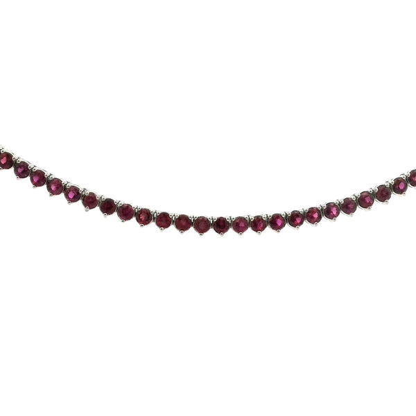 Tennis Ruby 7,5ct Necklace