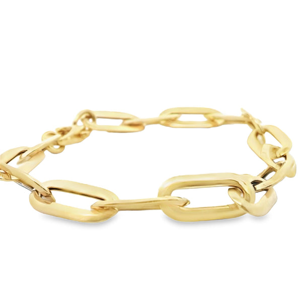 Paperclip 14k Gold Bracelet