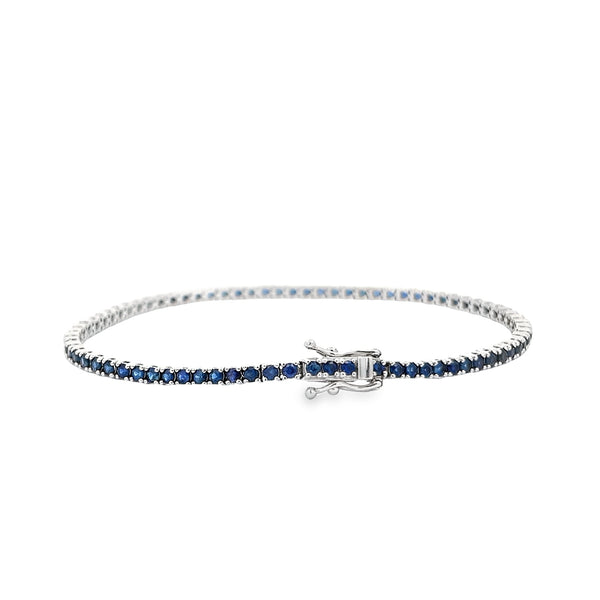 Tennis Bracelet Sapphire | 18kt Gold Bracelets | Marquisse Jewelry