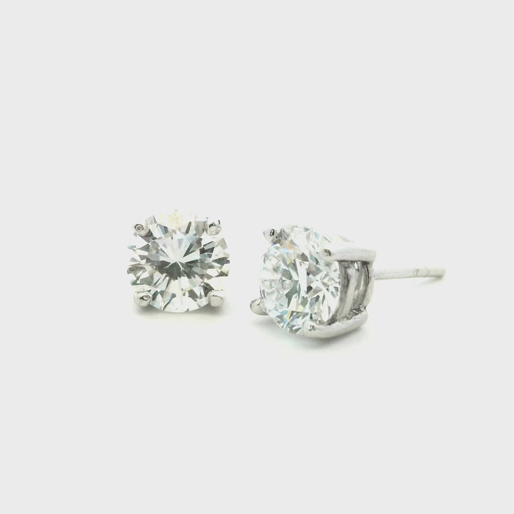 Solitaire Diamond Studs | Gold Earrings | Marquisse Jewelry