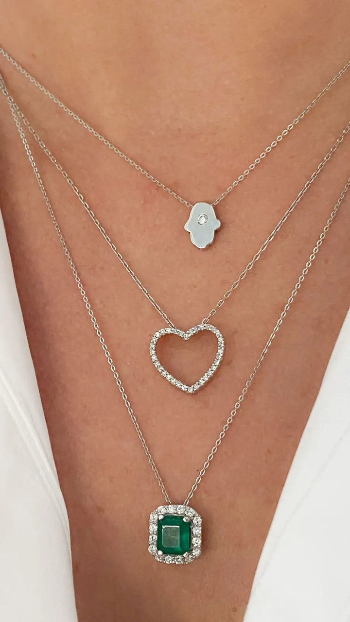 Heart pendant necklace | 18kt Gold Necklaces | Marquisse Jewelry